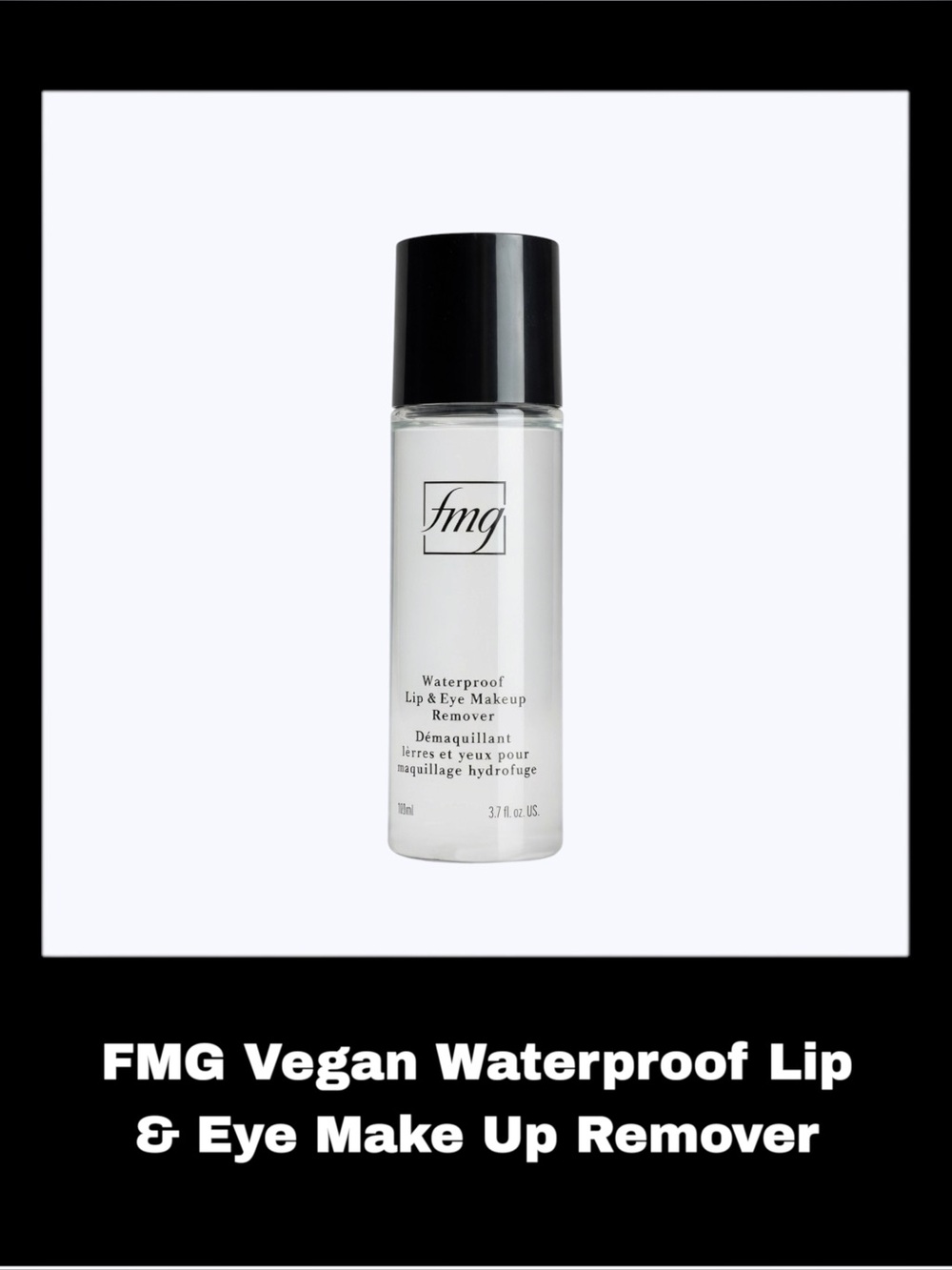 FMG Vegan 3.7 Fluid Ounces Waterproof Lip & Eye Make Up Remover